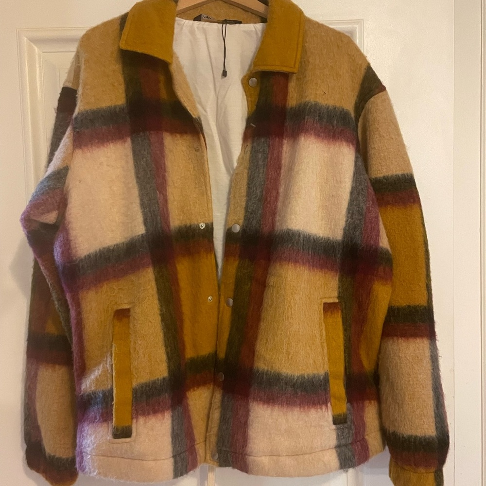 Zara plaid over shirt